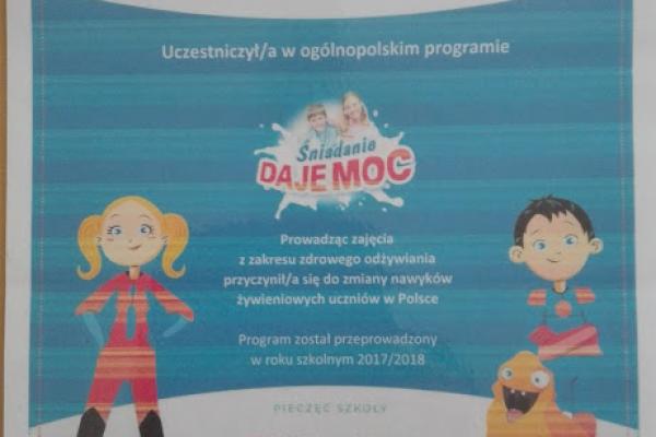 Śniadanie daje moc 2017/2018